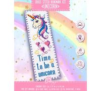 Kit de broderie 'Unicorn' - Kit marque-page pour débutant