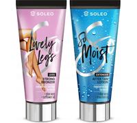 Kit de bronzage SOLEO : Crème bronzante Lovely Legs + Baume So Moist pour les poings