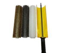 Kit de brosse à cire pour snowboard avec brosse à rouleau et poignée d'essieu, comprend des brosses en nylon, laiton, crin de cheval pour l'entretien et l'entretien du ski