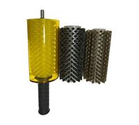 Kit de brosse à cire pour snowboard avec brosse à rouleau et poignée d'essieu, comprend des brosses en nylon, laiton, crin de cheval pour l'entretien et l'entretien du ski