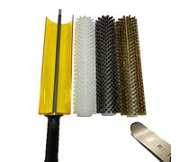 Kit de brosse à cire pour snowboard avec housse de manche et 3 brosses : nylon, laiton, crin de cheval pour un retrait rapide de la cire et un entretien efficace du snowboard