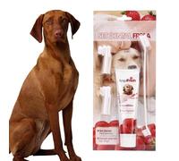 Kit De Brosse À Dents Pour Chien - Dentifrice Doux Pour Animaux De Compagnie, Têtes De Brosse Comestibles | Extraits Naturels De Soins Bucco-dentaires, Pâte Dentifrice Rafraîchissante Pour L'h