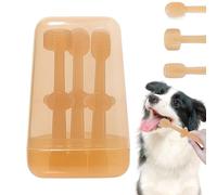 Kit de brosse à dents pour chien, nettoyeur de langue en silicone souple, brossage des dents pour animaux domestiques - Fournitures de soins pour animaux de compagnie avec poils fins pour enlever les