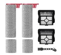Kit de brosse à rouleau filtrant pour Eureka RapidWash NEW730/NEW730BK - Brosse en microfibre haute densité et filtre | Doux pour les sols en bois dur/marbre + outil de nettoyage gratuit