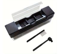Kit de brosse de dépoussiérage pour disques vinyles avec petite brosse en velours fabriquée en ABS, conçue pour un nettoyage en profondeur sans endommager le disque