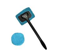 Kit de brosse de nettoyage pour fenêtre - Brosse en microfibre pour pare-brise - Long manche - Brosse de nettoyage