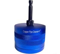 Kit de brosse de nettoyage pour tuyaux en cuivre : poils en carbure de cuivre pour tuyaux de 1/2" (15 mm), 3/4" (22 mm), 1" (28 mm) - pour sanitaire, chauffage, conduites de gaz utilisable avec