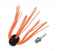 Kit de brosse de ramonage en aluminium avec tête rotative flexible, poils en nylon et raccords en laiton pour le nettoyage des conduits de poêle et de cheminée, convient aux tuyaux de 10,2 à 30,5 cm
