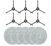Kit de brosse latérale et de serpillère, 11 pièces de rechange, accessoire de nettoyage des coins, microfibre en nylon, performance d'aspiration améliorée, pour Trouver E30 pour Aqua RLE52SC