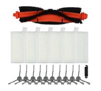 Kit de brosse latérale principale de rechange pour Lubluelu pour aspirateur robot L20 et pour aspirateur Honiture V8 Pro avec filtre en nylon plastique motif papier (B)