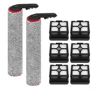 Kit de brosse latérale principale pour aspirateur 2 x Hepa pour Dreame H15 Pro Heat Hhr48a Nettoyeurs humides/secs Brosse de rechange avec filtres Hepa à rouleau (1-Set)(B)