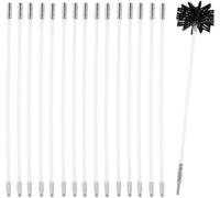 Kit De Brosse Nettoyage Cheminée, en Nylon, Conduit Rotatif, Ensemble Ventilation, Flexible, Balayeuse, Suie, Tiges for, Séchage(18 Rods,410mm)
