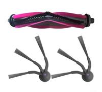 Kit de brosse principale et brosse latérale de rechange compatible avec Eureka E20 et pour aspirateur robot Evo Plus pour un nettoyage efficace du sol et l'épilation des poils d'animaux en nylon