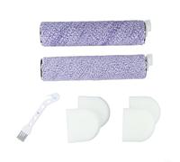 Kit de brosse rouleau pour Shark WD101 WD201 pour Hydrovac XL 3 en 1 en microfibre douce pour sols en bois dur scellés, 2 brosses à rouleaux, 4 filtres en mousse, 1 brosse de nettoyage
