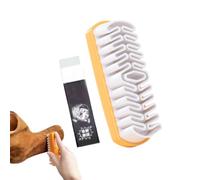 Kit de Brosses à Chaussures pour Daim, 2 PCS Suede Shoe Brush Kit, Brosse à Daim en Crêpe avec Gomme de Nettoyage, Multifunction Nubuck Suede Suede Cleaning pour Le Nubuck et Le Daim