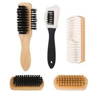 Kit De Brosses À Chaussures pour Daim, Brosse À Daim en Crêpe, Kit d'entretien pour Chaussures en Daim, Kit De Nettoyage pour Chaussures avec Brosses pour L'entretien du Cuir Lisse Et du Daim