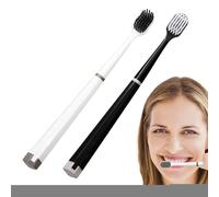 Kit de Brosses à Dents Manuelles,Brosse À Dents Souple Pour Adultes - Outil De Soin Buccal À Manche Ergonomique, Large Tête Éliminant La Mauvaise Pour Amis, Étudiants, Couples, Famille, Femmes
