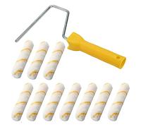 Kit de brosses à rouleaux en mousse de 6 pouces de 11 pièces Kit de recharge pour rouleaux de toiture pour rouleaux de kit de rouleau de réparation de maison