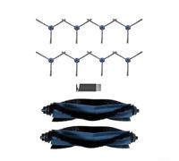 Kit de brosses d'aspirateur robot pour Eufy G50 L60 pour HYBRID, rouleau principal en forme de V avec roulements amovibles, brosses latérales pour poils d'animaux de compagnie nettoyage en profondeur