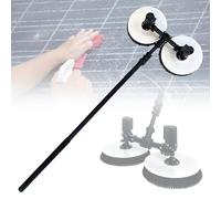 Kit De Brosses De Nettoyage Solaires Avec Perche TéLescopique De 3,5/5,5/7,5 M, Brosse De Nettoyage Pour Panneaux PhotovoltaïQues Sans Balais 480 W, Pour L'Entretien PhotovoltaïQue,7.5m-Battery