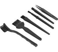 Kit de brosses en plastique non statiques à usage multiple pour le nettoyage des ordinateurs, des sièges de voiture et des claviers