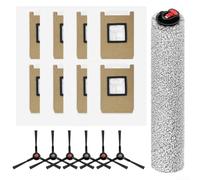 Kit de Brosses et Sacs pour Eufy pour omni E25/E28, pour accessoire | Includes Main Brush, 6 Side Brushes, 8 Dust Bags, Nylon And Microfiber Materials, Easy Installation, Thorough Corner Cleaning