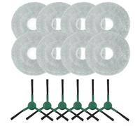Kit de brosses latérales compatibles avec Roomba Plus 405 et 505 avec 6 brosses et 8 serpillères pour un entretien continu