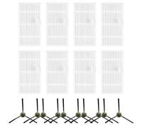 Kit de brosses latérales compatibles pour Teendow T7S T12S pour MAMNV T7S et JIKA T7S Robot aspirateurs conçus pour Edge and Corner Reach (B)