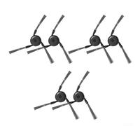 Kit de brosses latérales de rechange pour robot aspirateur Dreame D20 Plus 6 brosses en plastique et poils en nylon pour nettoyage des coins et des bords, installation rapide pour une meilleure