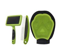 Kit de brosses pour chiens | Outil de déménagement d'animaux | Ensemble brosse et peigne pour chiens, pour démêler et enlever les nœuds chez les chats et les chiots et nettoyer le pelage dans le bain