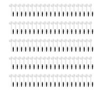 Kit de brosses pour cuillère à mesurer le café |Cuillère réutilisable 4 g 8 ml pour café/thé/épices |Ensemble de 100 pièces avec brosse d'entretien, ABS de qualité alimentaire