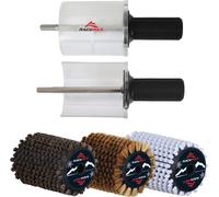 Kit de brosses rotatives RaceWax Nylon Crin de cheval Cuivre Brosse rotative 100mm SpeedStick