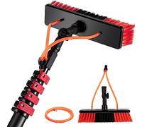 Kit de brosses télescopiques à eau pour fenêtre, panneau solaire et toit de véranda avec nettoyant extensible
