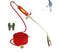 Kit de brûleur de mauvaises herbes au propane, méthode de protection, nouveau brûleur au propane, torche d'extérieur robuste pour désherbage, toit asphalte neige (torche avec tube de 1,2 m)