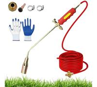 Kit de brûleur de mauvaises herbes pour chalumeau au propane - Lance-flamme robuste 1 900 000 BTU avec 30 mm de diamètre et tuyau de gaz de 1,2 m pour une utilisation en extérieur
