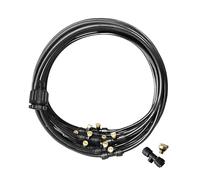 Kit de Brumisateur Exterieur 12M,Kit Brumisateur Terrasse,brumisateur de terrasse,pour Jardin Terrasse Serre et Parc Aquatique,kit irrigation goutte à goutte,Outils de refroidissement d'été