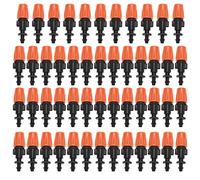 Kit de brumisation 50pcs, atomiseur Principal de gicleur de Buses de brumisation pour Le système d'irrigation par égouttement de Jardin (Orange)