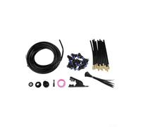 Kit de brumisation d'irrigation et de refroidissement de jardin avec atomisation fine, modes de pulvérisation réglables et assemblage à base de composants (15 m)
