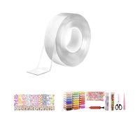 Kit de bulles Nano Tape, ballon à bulles en plastique magique à ruban adhésif double face, kit de bricolage à bulles élastiques Nano Tape, cadeaux de fête, kit Fidget pour enfants et adultes (SET 5)