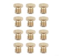 Kit de buse de conversion de gaz naturel pour cuisinière à gaz 12 pièces Orifices en laiton 0,5 mm à 1,1 mm avec manchon pour plaques de cuisson à cinq brûleurs