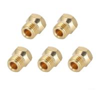 Kit de buse de conversion GPL pour plaque de cuisson à gaz, adaptateur de brûleur en métal, 5 pièces, filetage uniforme, plusieurs tailles d'alésage 0,5 mm, 0,7 mm, 0,87 mm, 1,02 mm, jaune