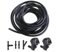 Kit de buse de lave-glace pour Pilot Odyssey 2011-2017 pour Honda, assemblage de jet d'essuie-glace avec connecteurs de tuyau de 2 m, caoutchouc plastique noir OE 76810-TK8-A01