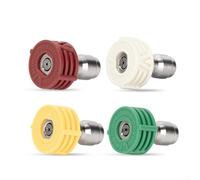 Kit de buse de nettoyeur haute pression avec quatre angles de pulvérisation 0 15 25 40 degrés et cinq tailles d'orifice 1,0 mm, 1,2 mm, 1,4 mm, 1,6 mm, 2 mm (1,2 mm)