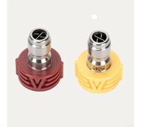 Kit de buse de nettoyeur haute pression avec quatre angles de pulvérisation 0 15 25 40 degrés et cinq tailles d'orifice 1,0 mm, 1,2 mm, 1,4 mm, 1,6 mm, 2 mm (1 mm)