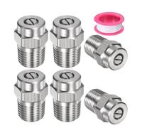 Kit de buse de nettoyeur haute pression en acier inoxydable avec connecteur G1/4, 7 pièces, avec embouts de pulvérisation à 40° dans les ouvertures 030-050, accessoires durables pour nettoyeurs de rue