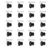 Kit de buse de pulvérisation pour arroseurs compatibles avec les chasseurs, contrôle du débit réglable, économie d'eau, ensemble de 10, 20, 40 pièces avec couvercles et filtres en plastique noir et