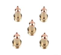 Kit de buse de soudage en cuivre pour chalumeau de coupe M16 avec longueur de 35 mm et ouverture de 1,5 mm pour les tâches de soudage par fil - Matériau en laiton - 5 pièces pour angles plats