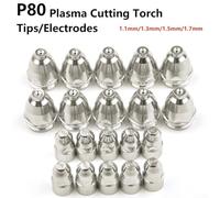 Kit de buse d'électrode pour torche plasma P80, 20 pièces, à utiliser avec les machines de découpe plasma CUT 70 80 100 120 (1,7 mm)