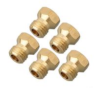 Kit de buse d'injecteur en laiton pour convertir 5 brûleurs pour réchauds GPL en gaz naturel compatible avec les normes de pression de gaz G25 20 mbar