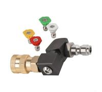 Kit de buse en alliage de laiton résistant à la haute pression 100 kg | Rotation à 360 degrés, direction de pulvérisation flexible, manœuvre facile, connexion rapide de 0,6 cm